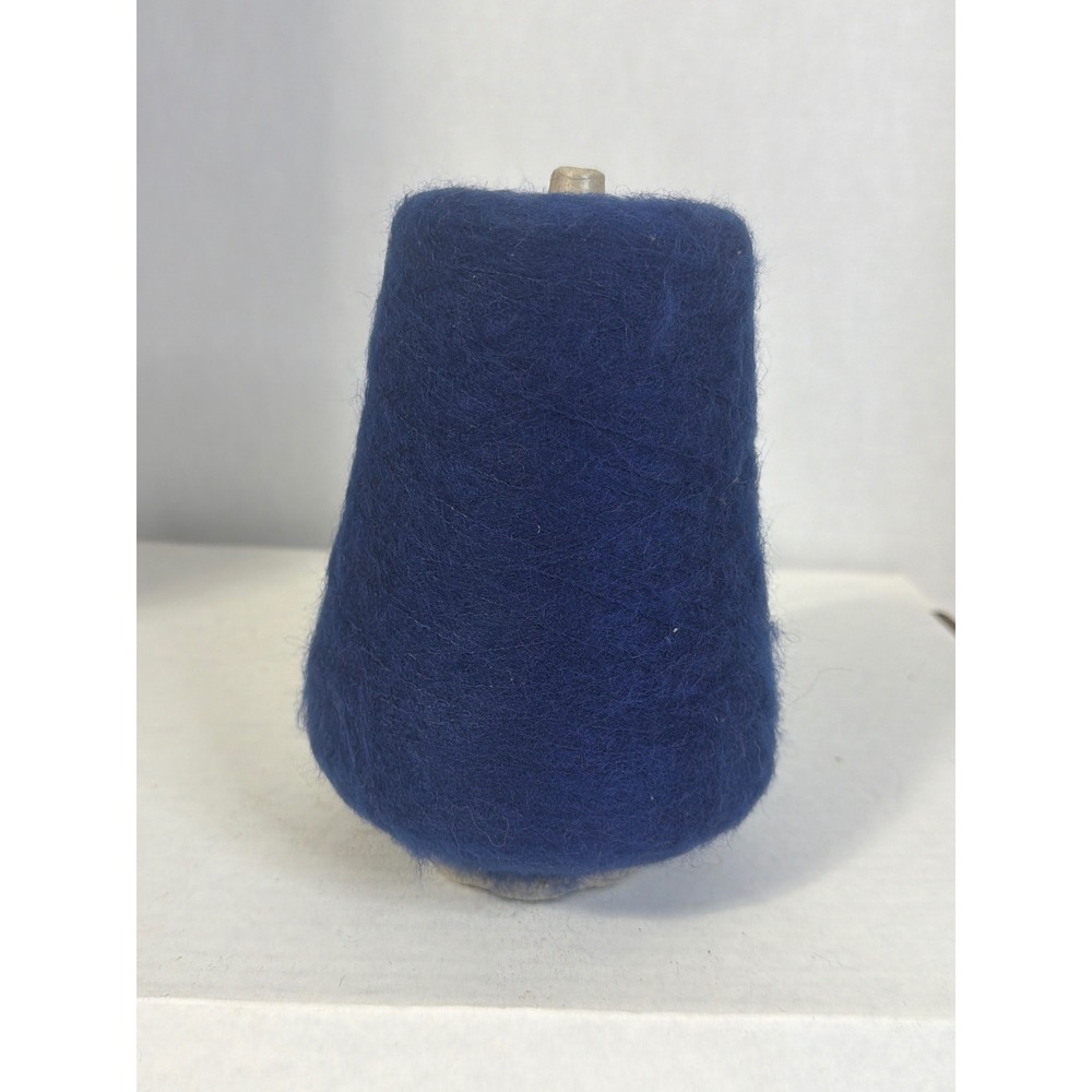 IGEA Maria Italian Mohair Blend Yarn Cone Royal Blue Prato Italy 6590 3012